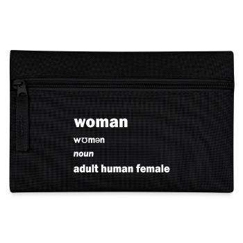Adult Human Female - Pencil Case - black - Front