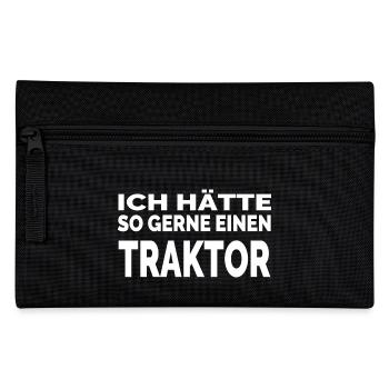 Traktor - Federtasche - Schwarz - Vorne