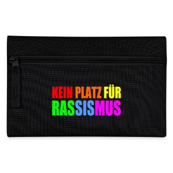 kein platz für rassismus - Federtasche - Schwarz - Vorne