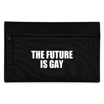 The future is gay - Federtasche - Schwarz - Vorne