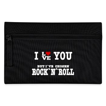 I Love But I've Chosen Rock and Rol - Pencil Case - black - Front