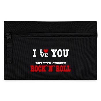 I Love But I've Chosen Rock and Roll - Pencil Case - black - Front