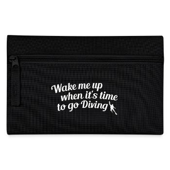 Wake me up when it is time for diving - Federtasche - Schwarz - Vorne