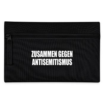 zusammen gegen antisemitismus - Federtasche - Schwarz - Vorne