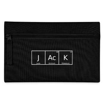 Jack Nom Prénom Chimie Tableau périodique Eléments - Trousse - noir - Devant