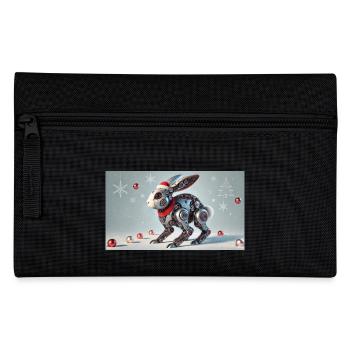 Weihnachtshase - Federtasche - Schwarz - Vorne