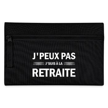 I Can't Humor T-Shirt I'm Retired - Pencil Case - black - Front