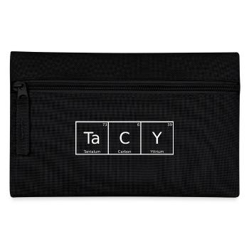 Tacy Name First Name Chemistry Periodic Table Elements - Pencil Case - black - Front