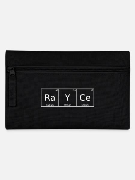 Rayce Name Vorname Chemie Periodensystem Elemente - Federtasche - Schwarz