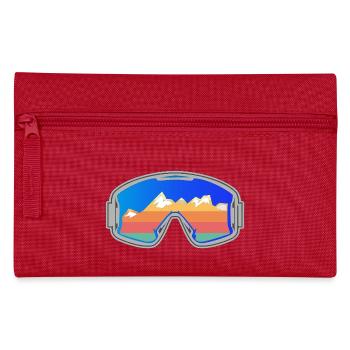 Ski Goggles Skier Vintage Design Bright - Pencil Case - red - Front