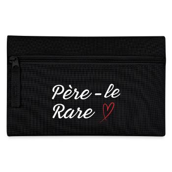 Seltene Perle Papa - Papa Geschenkidee - Federtasche - Schwarz - Vorne