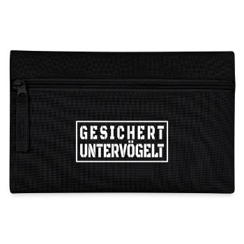 Gesichert Untervögelt Vatertag Malle Style - Federtasche - Schwarz - Vorne