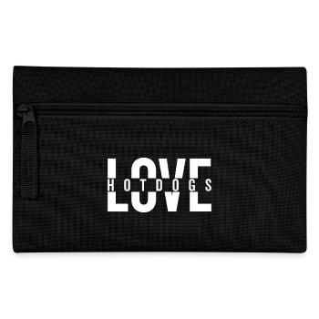 Love Hotdogs Fast Food Statement - Federtasche - Schwarz - Vorne