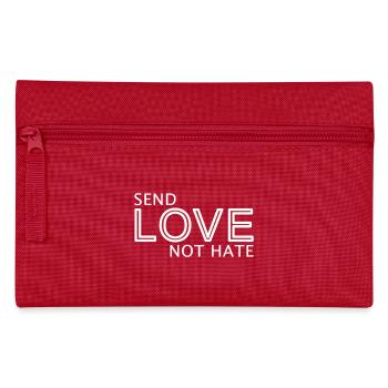 Envoyez une déclaration d’amour pas de haine - Trousse - rouge - Devant