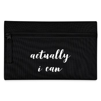 Eigentlich kann ich Motivation Shirts Inspirierend - Federtasche - Schwarz - Vorne