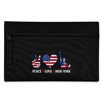 Peace Love New York - Pencil Case - black - Front