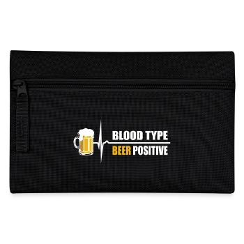 Groupe sanguin Bière positive - votre pouls augmente - Trousse - noir - Devant