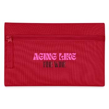 Aging like fine wine - Federtasche - Rot - Vorne