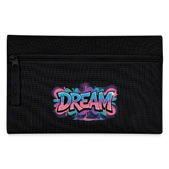 DREAM Graffiti Design voller Farbe und Motivation - Federtasche - Schwarz - Vorne