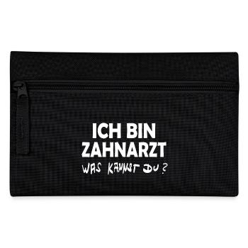 Gift for Dentist - Pencil Case - black - Front