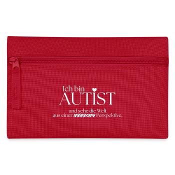 Ich bin Autist - Federtasche - Rot - Vorne