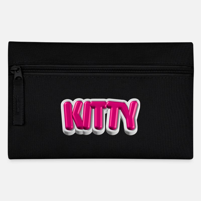 KITTY – Typographie 3D pour les amateurs de chats - Trousse - noir
