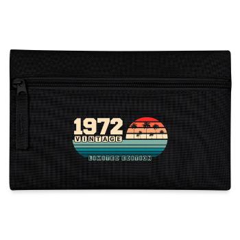 53rd Birthday 1972 Vintage 1972 Retro Sunset - Pencil Case - black - Front