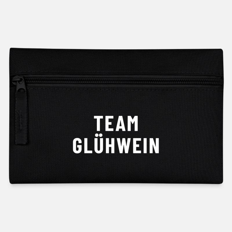 Team Glühwein - Federtasche - Schwarz