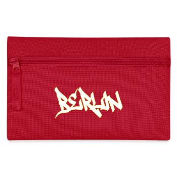 Berlin Graffiti Brown Schriftzug - Federtasche - Rot - Vorne