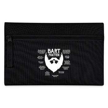 Bartfakten / Bart-Fakten (weiß) - Federtasche - Schwarz - Vorne