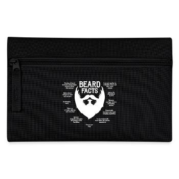 Beard Facts (blanc) - Trousse - noir - Devant