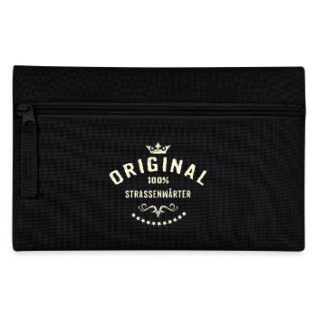 Original 100 Prozent Straßenwärter - RAHMENLOS - Federtasche - Schwarz - Vorne
