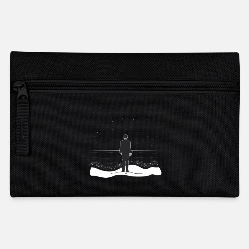 Mann und das Meer - Federtasche - Schwarz