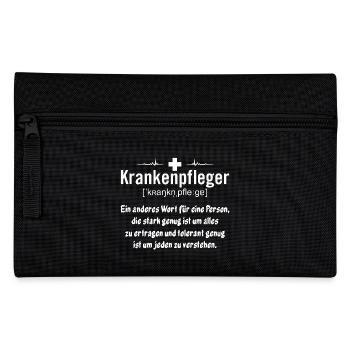 Krankenpfleger - Toleranz - Federtasche - Schwarz - Vorne