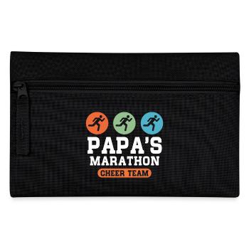 Papas Marathon Cheer Team - Pencil Case - black - Front