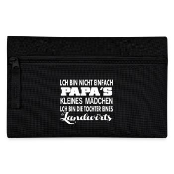Landwirt Tochter - Federtasche - Schwarz - Vorne