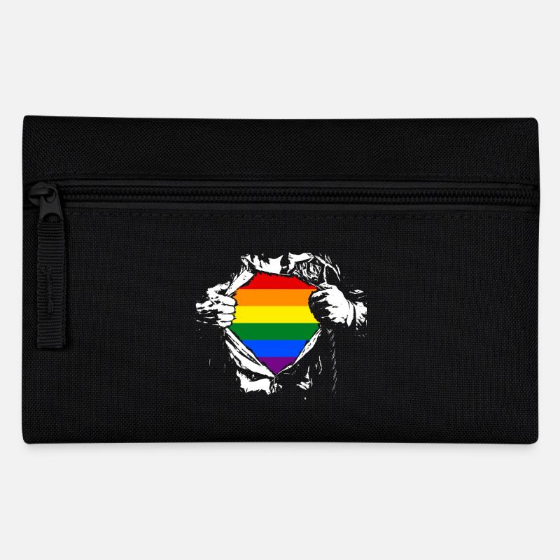 Gay Pride - Supergay - Pencil Case - black