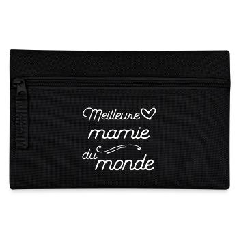 "Meilleure mamie" t-shirt humour grand-mère - Trousse - noir - Devant