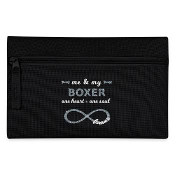Me&my german Boxer Infinity dog s dogs lovers - Pencil Case - black - Front