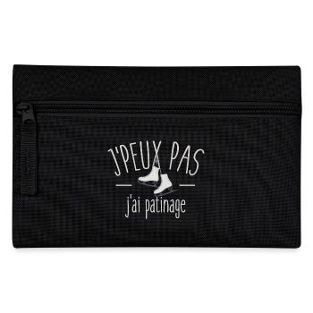 Je peux pas j'ai patinage - Trousse - noir - Devant