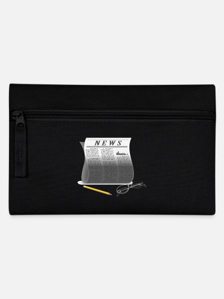 Zeitung - Federtasche - Schwarz