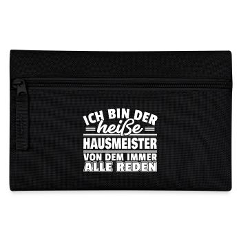 Heißer Hausmeister - Federtasche - Schwarz - Vorne