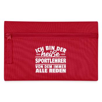 Heißer Sportlehrer - Federtasche - Rot - Vorne