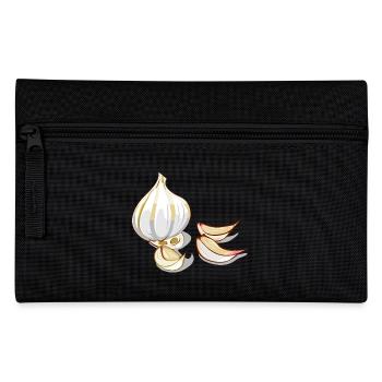 knoblauch garlic veggie gemuese vegetables5 - Federtasche - Schwarz - Vorne