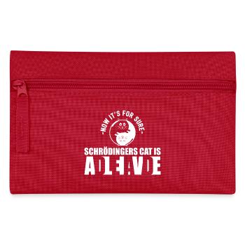 Schrodingers Katze Dead Alive Nerd Geschenk - Federtasche - Rot - Vorne