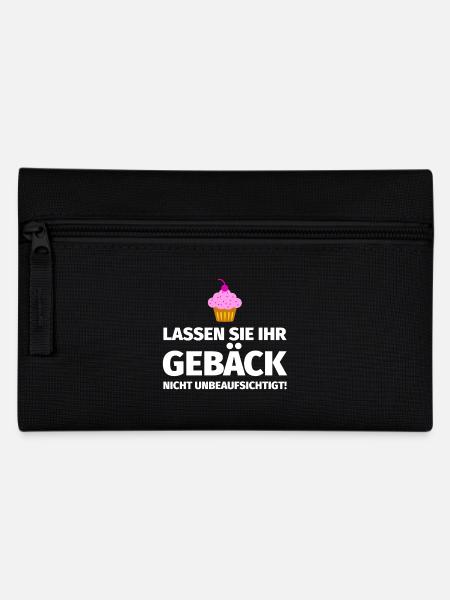 Weihnachten Backen - Federtasche - Schwarz