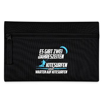 Kitesurfen Jahreszeiten - Federtasche - Schwarz - Vorne