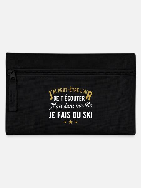 Je fais du ski humour - Trousse - noir