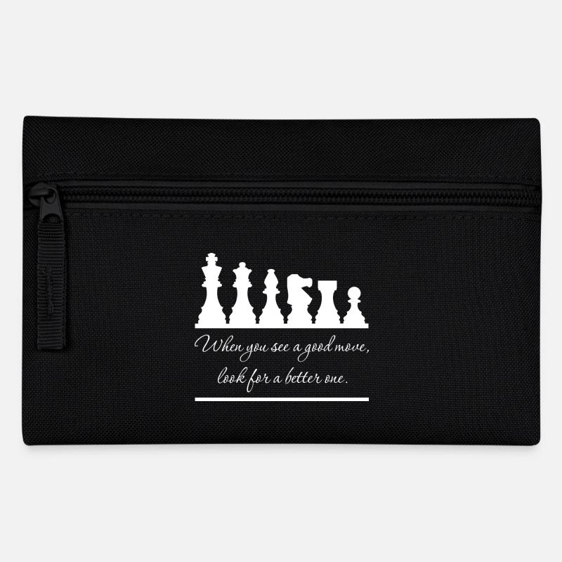 Cherchez toujours un meilleur train - Echecs - Trousse - noir