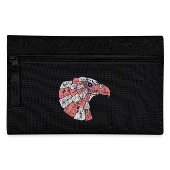 Adlerkopf - Federtasche - Schwarz - Vorne
